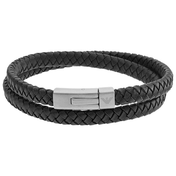 Brățară pentru bărbați EMPORIO ARMANI EGS2176040 Piele/ Black photo 1 Brățară pentru bărbați EMPORIO ARMANI EGS2176040 Piele/ Black photo 1