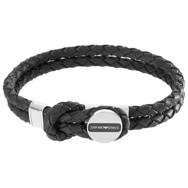 Brățară pentru bărbați EMPORIO ARMANI EGS2178040 Inox/ Black photo 1
