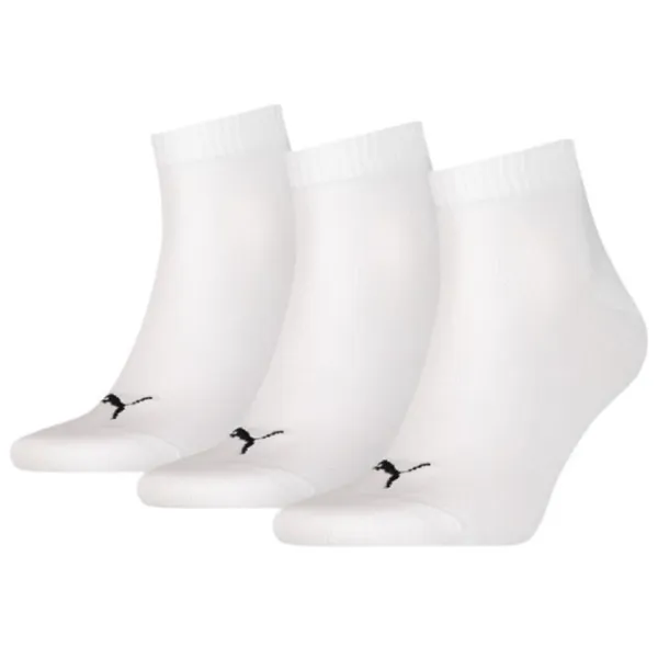 Ciorapi pentru femei Puma Quarter Plain 3P 43-46/ White photo 1