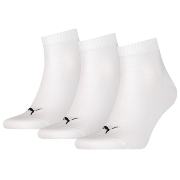 Ciorapi pentru femei Puma Quarter Plain 3P 43-46/ White photo 1