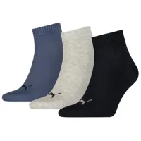 Ciorapi для женщин Puma Quarter Plain 3P 39 - 42/ Синий