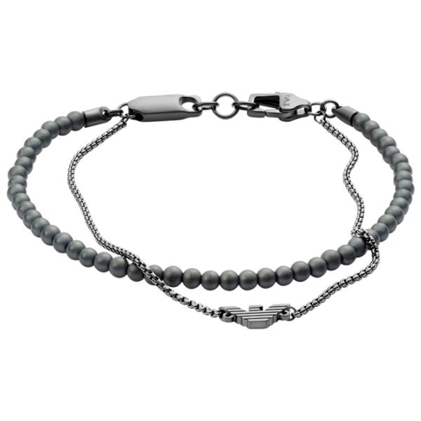 Brățară pentru bărbați EMPORIO ARMANI EGS2810060 Inox/ Grey photo 1 Brățară pentru bărbați EMPORIO ARMANI EGS2810060 Inox/ Grey photo 1