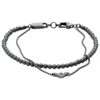 Brățară pentru bărbați EMPORIO ARMANI EGS2810060 Inox/ Grey