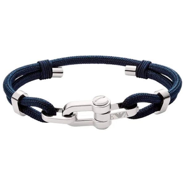 Brățară pentru bărbați EMPORIO ARMANI EGS2866040 Inox/ Blue photo 1 Brățară pentru bărbați EMPORIO ARMANI EGS2866040 Inox/ Blue photo 1