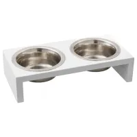 Bol pentru animale Flamingo Kobushi Twin Inox