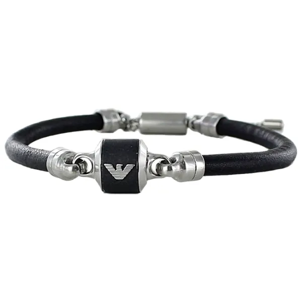 Brățară pentru bărbați EMPORIO ARMANI EGS2912040 Marmură/ Black photo 1 Brățară pentru bărbați EMPORIO ARMANI EGS2912040 Marmură/ Black photo 1