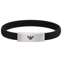 Браслет для мужчин EMPORIO ARMANI EGS2996040 Кожа/ Черный