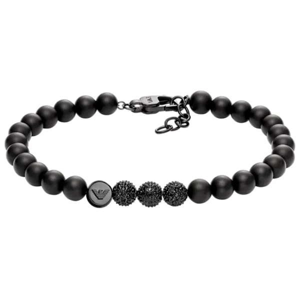 Brățară pentru bărbați EMPORIO ARMANI EGS3030001 Inox/ Black photo 1 Brățară pentru bărbați EMPORIO ARMANI EGS3030001 Inox/ Black photo 1
