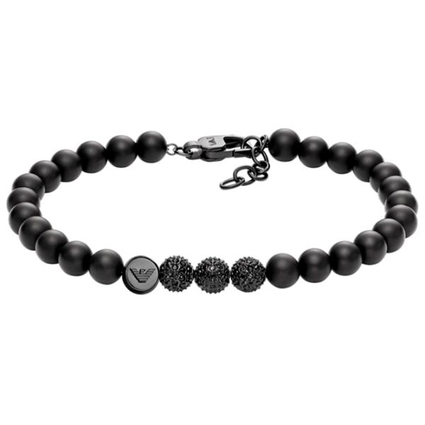Brățară pentru bărbați EMPORIO ARMANI EGS3030001 Inox/ Black photo 1 Brățară pentru bărbați EMPORIO ARMANI EGS3030001 Inox/ Black photo 1