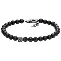Браслет для мужчин EMPORIO ARMANI EGS3030001 нерж. сталь/ Черный