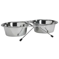 Bol pentru animale Beeztees Double Inox