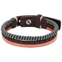 Браслет для мужчин FOSSIL JA6757797 Кожа/ Коричневый