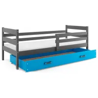 Pat pentru copii BMS Group Eryk 80 x 190 cm/ PAL/ Graphite