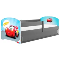 Pat pentru copii BMS Group Luki 1 Car 80 x 160 cm / PAL / Graphite