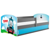 Pat pentru copii BMS Group Luki 1 Tommy 80 x 160 cm/ PAL/ Graphite