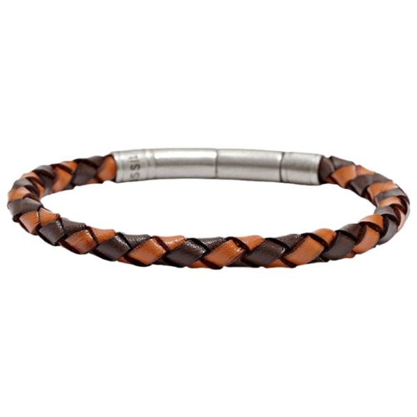 Браслет для мужчин FOSSIL JF00509797 нерж. сталь/ Коричневый photo 1