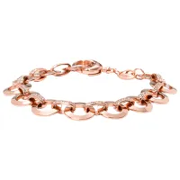 Браслет для женщин FOSSIL JF00693791 Цирконий/ Розовое Золото