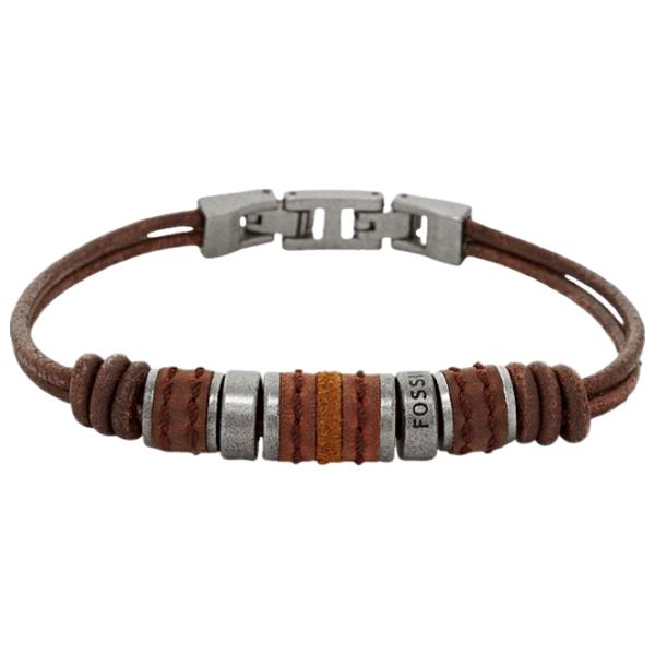 Brățară pentru bărbați FOSSIL JF00900797 Piele/ Brown photo 1 Brățară pentru bărbați FOSSIL JF00900797 Piele/ Brown photo 1