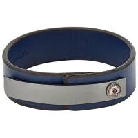 Браслет для мужчин FOSSIL JF01926001 Кожа/ Синий