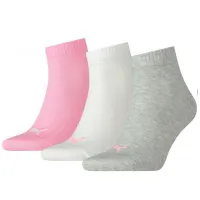 Ciorapi для женщин Puma Quarter Plain 3P 39 - 42/ Разноцветный