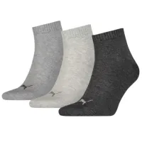 Ciorapi для женщин Puma Quarter Plain 3P 39 - 42/ Разноцветный