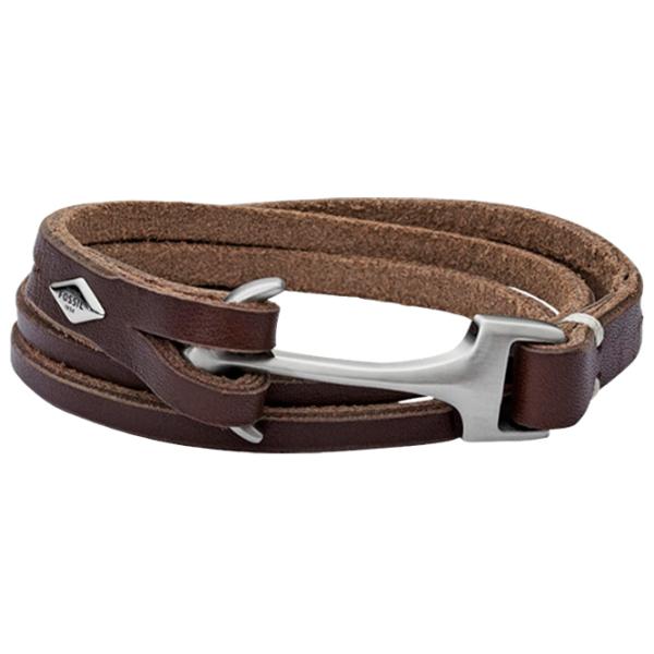 Brățară pentru bărbați FOSSIL JF02205040 Inox/ Brown photo 1 Brățară pentru bărbați FOSSIL JF02205040 Inox/ Brown photo 1