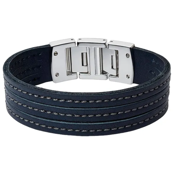 Brățară pentru bărbați FOSSIL JF02210040 Inox/ Blue photo 1 Brățară pentru bărbați FOSSIL JF02210040 Inox/ Blue photo 1