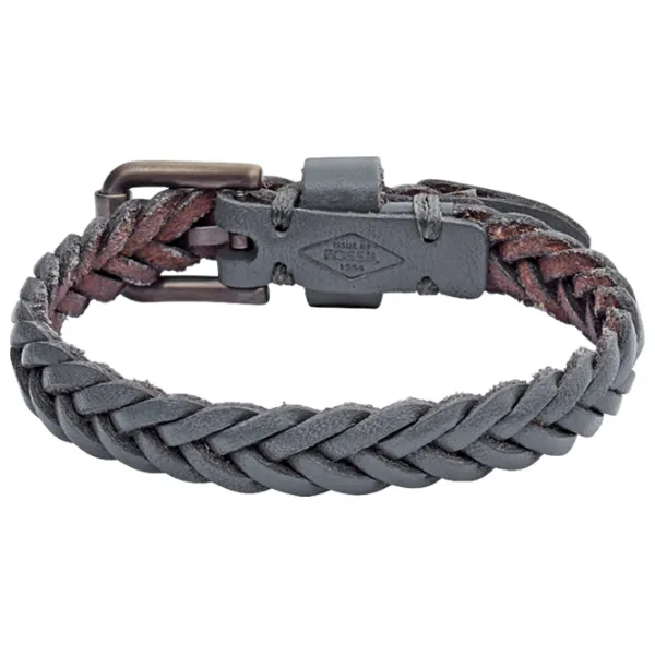 Brățară pentru bărbați FOSSIL JF02372793 Inox/ Grey photo 1 Brățară pentru bărbați FOSSIL JF02372793 Inox/ Grey photo 1