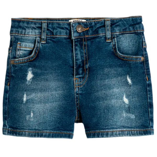 Pantaloni scurți pentru fetiţe Koton 4SKG40042AD 128/ Indigo photo 1 Pantaloni scurți pentru fetiţe Koton 4SKG40042AD 128/ Indigo photo 1