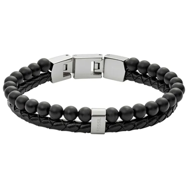 Brățară pentru bărbați FOSSIL JF02763040 Piatră semiprețioasă/ Black photo 1 Brățară pentru bărbați FOSSIL JF02763040 Piatră semiprețioasă/ Black photo 1