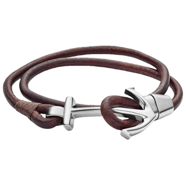 Brățară pentru bărbați FOSSIL JF02882040 Inox/ Brown photo 1