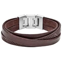 Браслет для мужчин FOSSIL JF02999040 нерж. сталь/ Коричневый