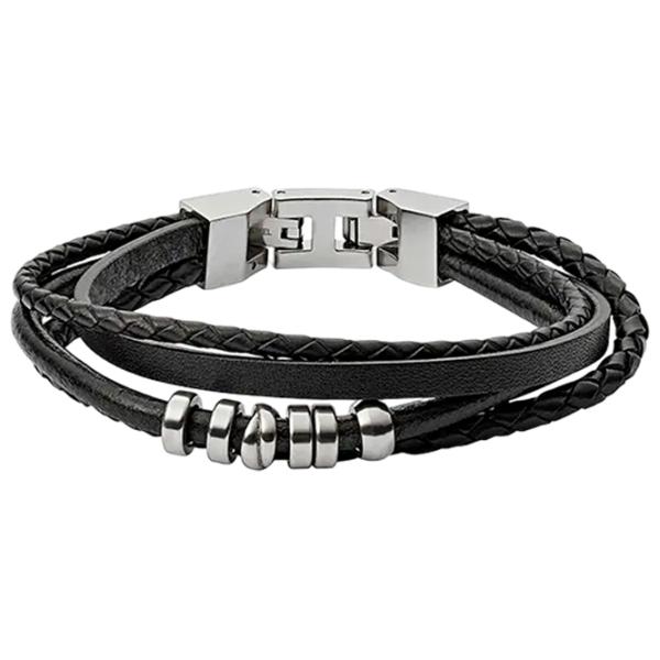 Браслет для мужчин FOSSIL JF03183040 нерж. сталь/ Черный photo 1 Браслет для мужчин FOSSIL JF03183040 нерж. сталь/ Черный photo 1