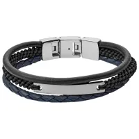 Brățară pentru bărbați FOSSIL JF03186040 Inox/ Black