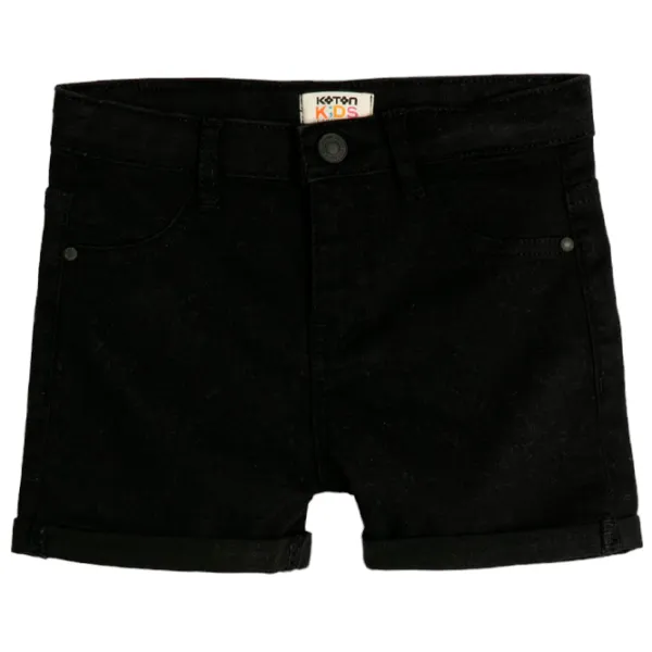 Pantaloni scurți pentru fetiţe Koton 4SKG40015AD 140/ Black photo 1