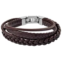 Brățară pentru bărbați FOSSIL JF03190040 Inox/ Brown