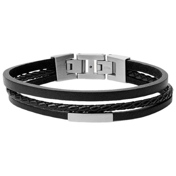 Brățară pentru bărbați FOSSIL JF03322040 Inox/ Black photo 1
