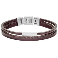 Браслет для мужчин FOSSIL JF03323040 нерж. сталь/ Коричневый