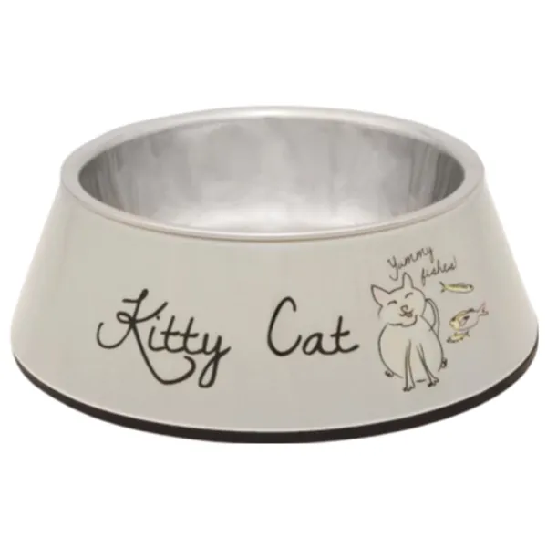 Миска для животных Beeztees Kitty Cat нерж. сталь photo 1 Миска для животных Beeztees Kitty Cat нерж. сталь photo 1