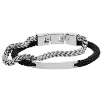 Браслет для мужчин FOSSIL JF03325040 нерж. сталь/ Серебристый