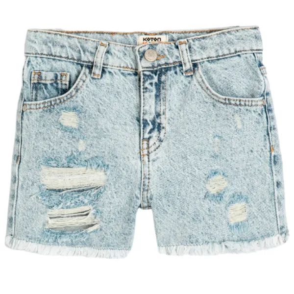 Pantaloni scurți pentru fetiţe Koton 4SKG40017AD 128/ Licht Indigo photo 1 Pantaloni scurți pentru fetiţe Koton 4SKG40017AD 128/ Licht Indigo photo 1
