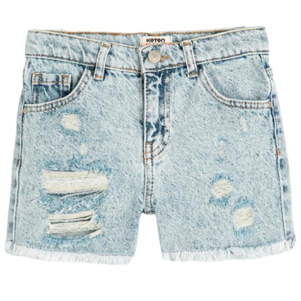 Pantaloni scurți pentru fetiţe Koton 4SKG40017AD 128/ Licht Indigo photo 1 Pantaloni scurți pentru fetiţe Koton 4SKG40017AD 128/ Licht Indigo photo 1