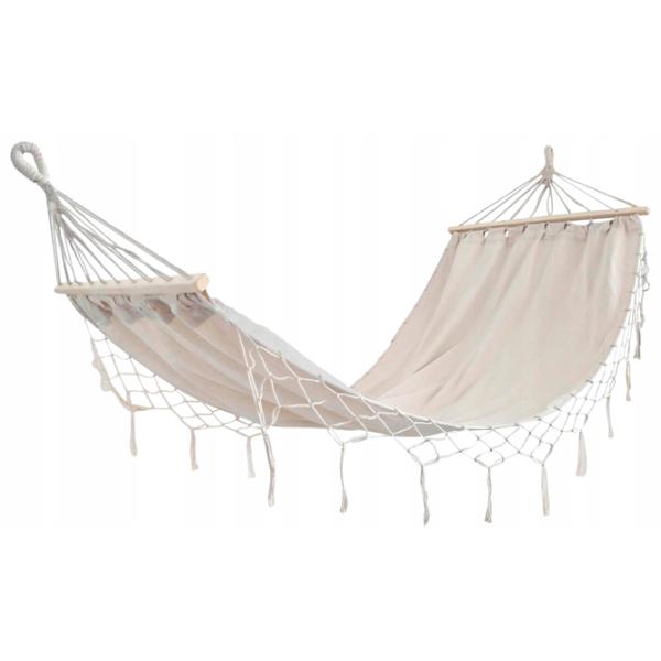 Гамак GardenLine HAM3286 5710352 120 кг/ Хлопок/ Бежевый photo 1