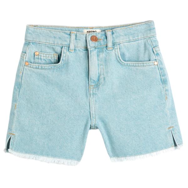 Pantaloni scurți pentru fetiţe Koton 4SKG40043AD 152/ Licht Indigo photo 1
