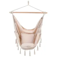 Scaun-hamac GardenLine HAM3316 5710350 150 kg/ Bumbac/ Beige