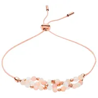 Браслет для женщин FOSSIL JF03525791 Гематит/ Розовое Золото