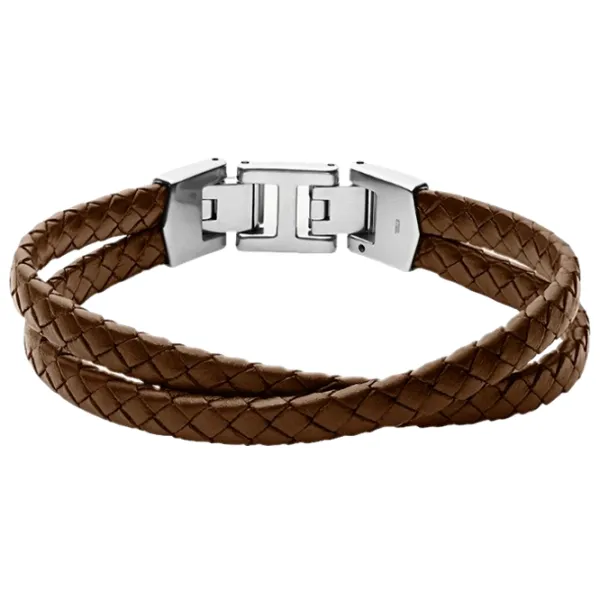 Brățară pentru bărbați FOSSIL JF03685040 Inox/ Brown photo 1