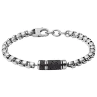 Brățară pentru bărbați FOSSIL JF03687040 Inox/ Silver