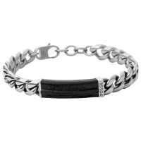 Браслет для мужчин FOSSIL JF03724040 нерж. сталь/ Серебристый