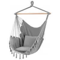 Стул-гамак Gardlov 20937 5626673 150 кг/ Хлопок/ Grey